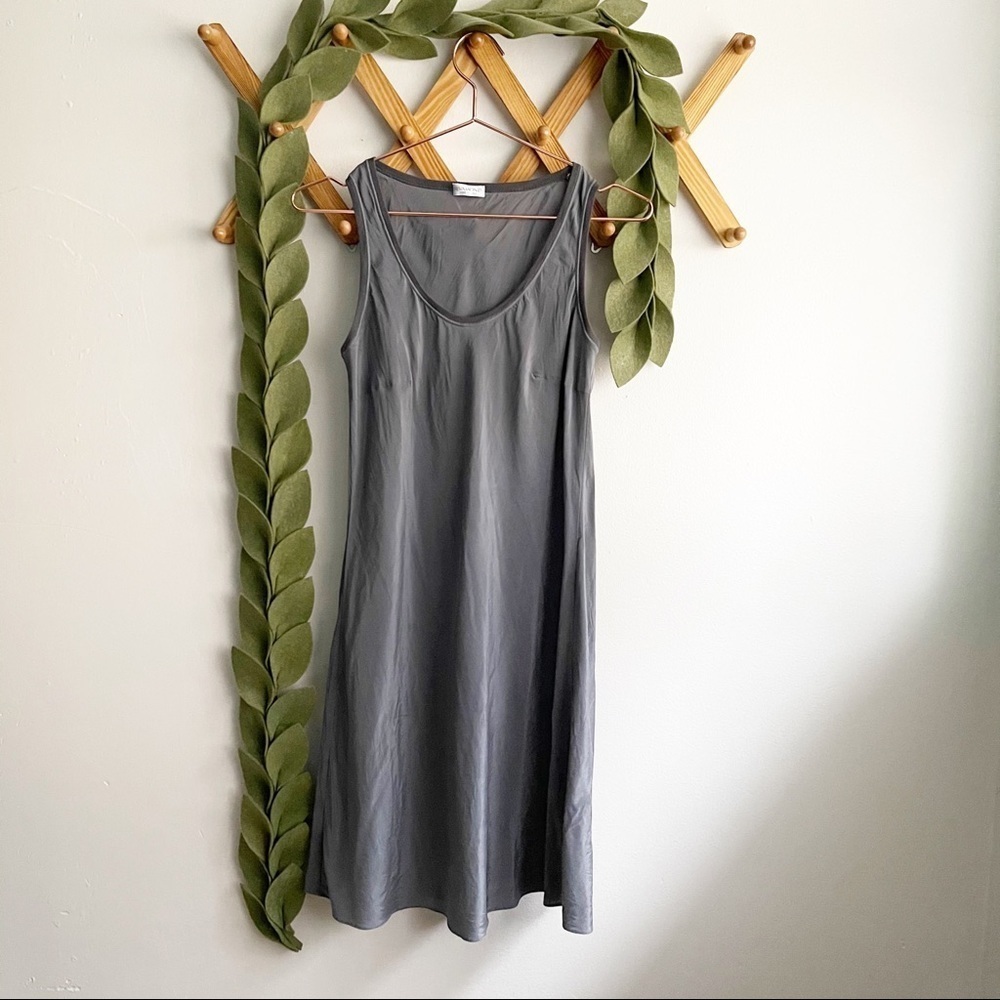 Rivamonti Gray Silk Slip Dress